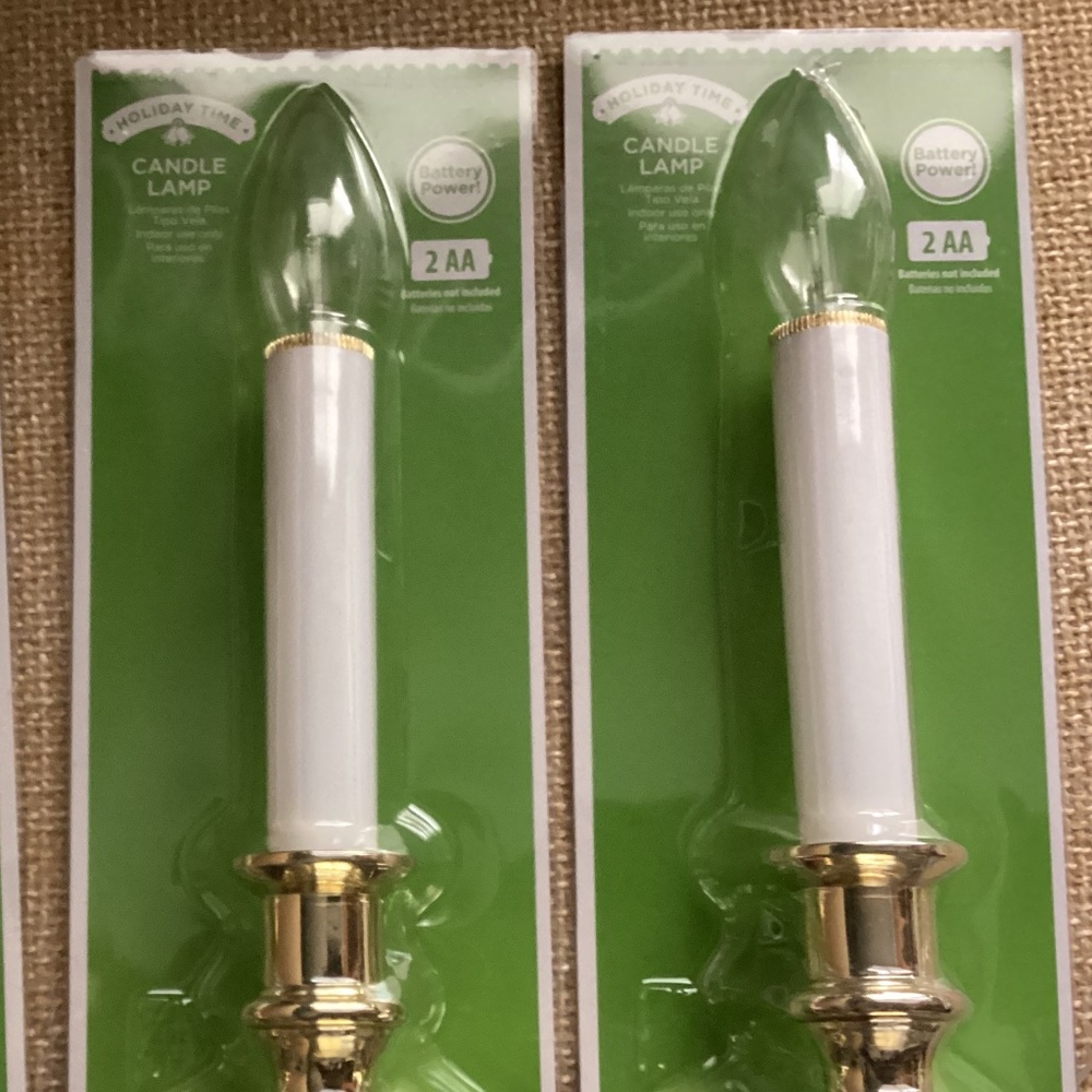 Holiday Time Candle Lamp NEW
